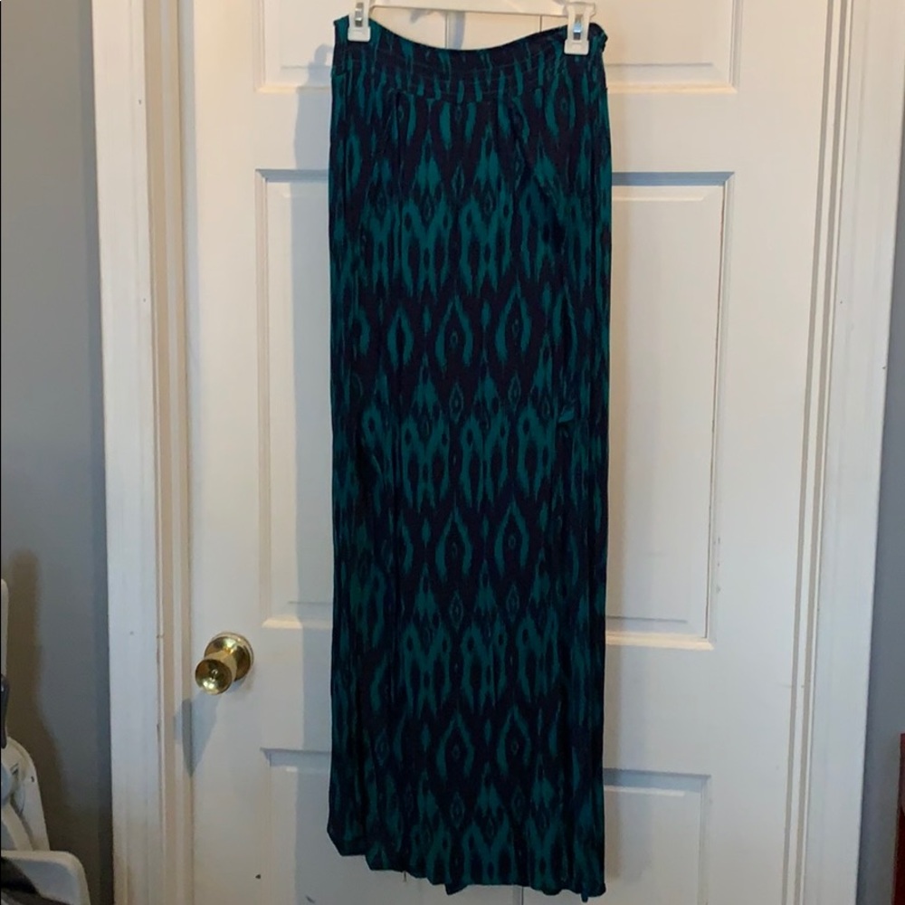 Aztec print maxi skirt